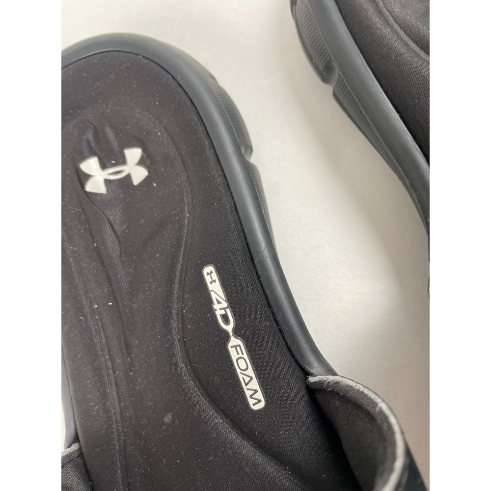 Under armour Sandals Youth Size 5 Black Slip On 4D Foam - Picture 5 of 10